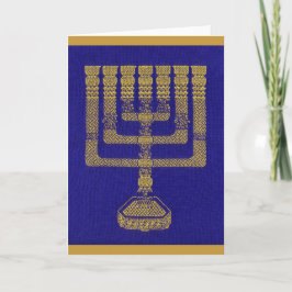 Tarjeta de saludo Temple Menorah