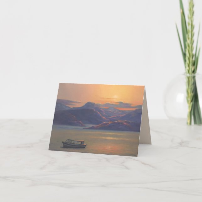 Tarjeta de saludo "Tierra de Antiguos" (Anverso)