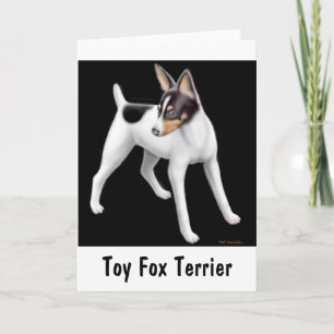 Tarjeta de saludo Toy Fox Terrier 