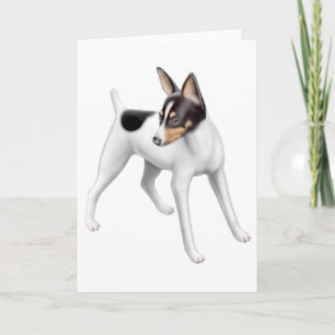 Tarjeta de saludo Toy Fox Terrier