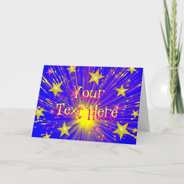 Tarjeta de saludo 'Tu texto' de Firework (Anverso)