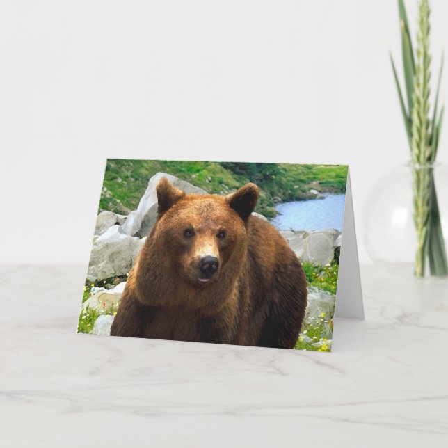 Tarjeta de saludo "Un Oso Llamado Buddy" (Anverso)