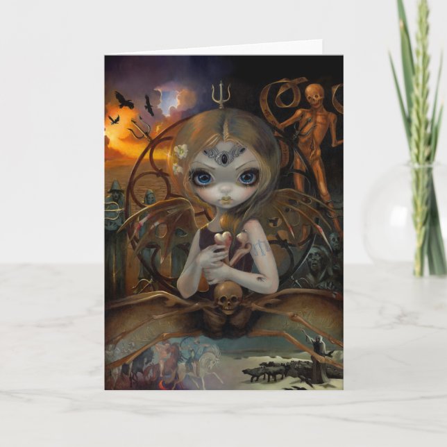 Tarjeta de saludo "Unseelie Court: Famine" (Anverso)