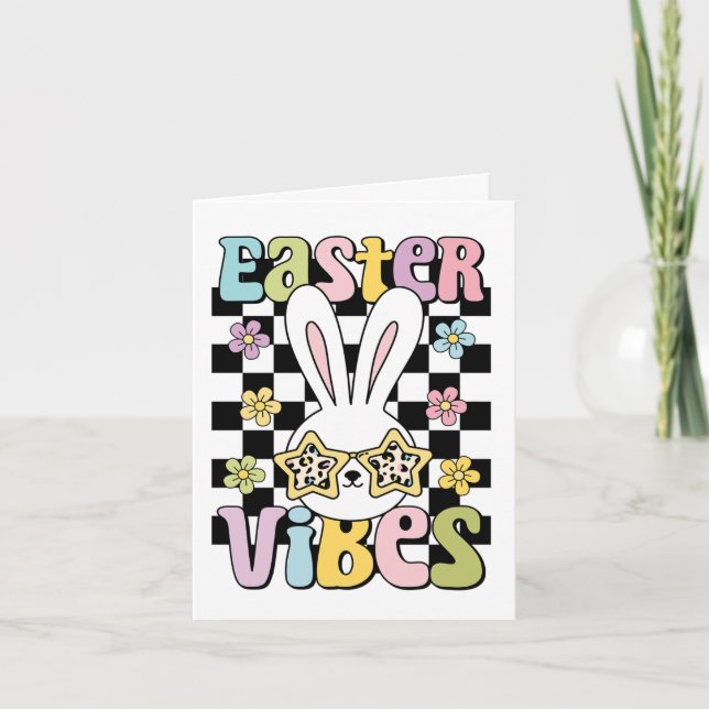 Tarjeta de saludo "Vibes de Pascua" para Tween (Anverso)