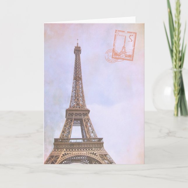 Tarjeta de saludo VIEILLE DAME DE PARIS (Anverso)