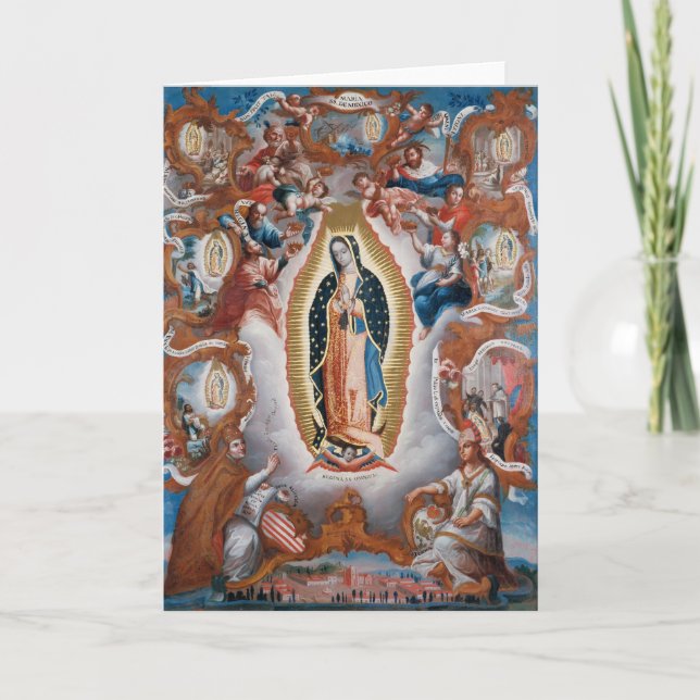Tarjeta de saludo "Virgen de Guadalupe" (Anverso)