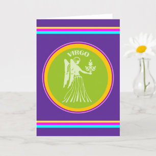 Tarjeta de saludo Virgo