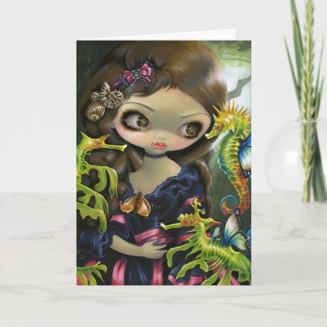 Tarjeta de saludo "Volantes de Poissons": L'Hippoc (Anverso)