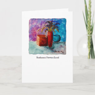 Tarjeta de saludo Watercolor Still Life