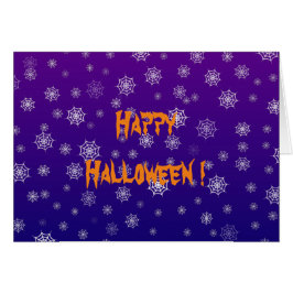 Tarjeta de saludo web de Spider de Halloween