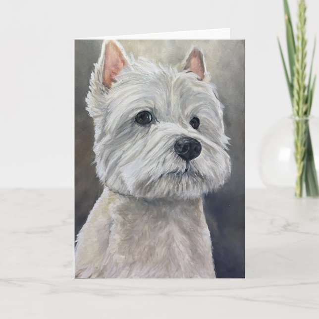 Tarjeta de saludo West Highland White Terrier Dog  (Anverso)