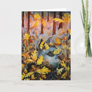 Tarjeta de saludo "White Oak Stump" Country Roads