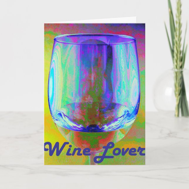 Tarjeta de saludo Wine Lover (Anverso)