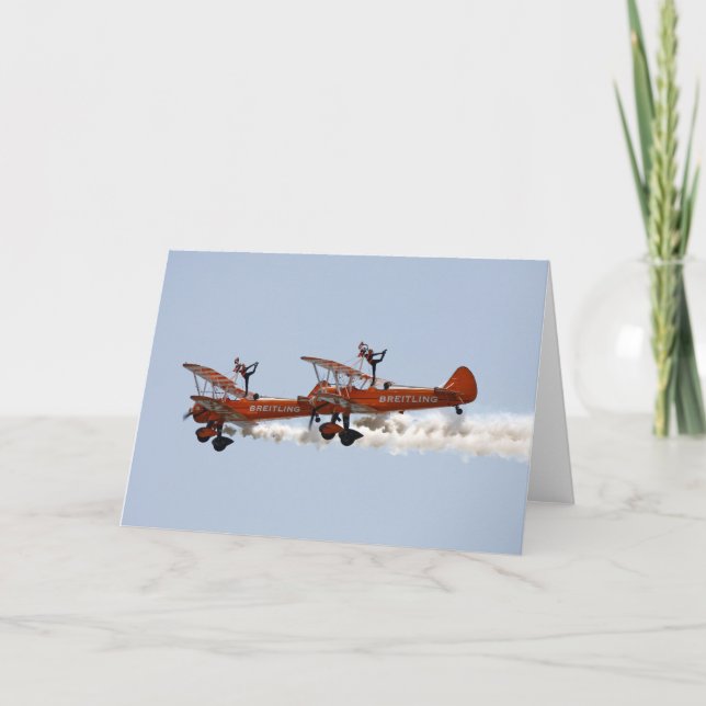Tarjeta de saludo - Wing Walkers (Anverso)