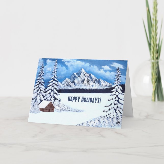 Tarjeta de saludo Winter Wonder Holidays (Anverso)