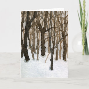 Tarjeta de saludo "Winter Woods" Country Roads