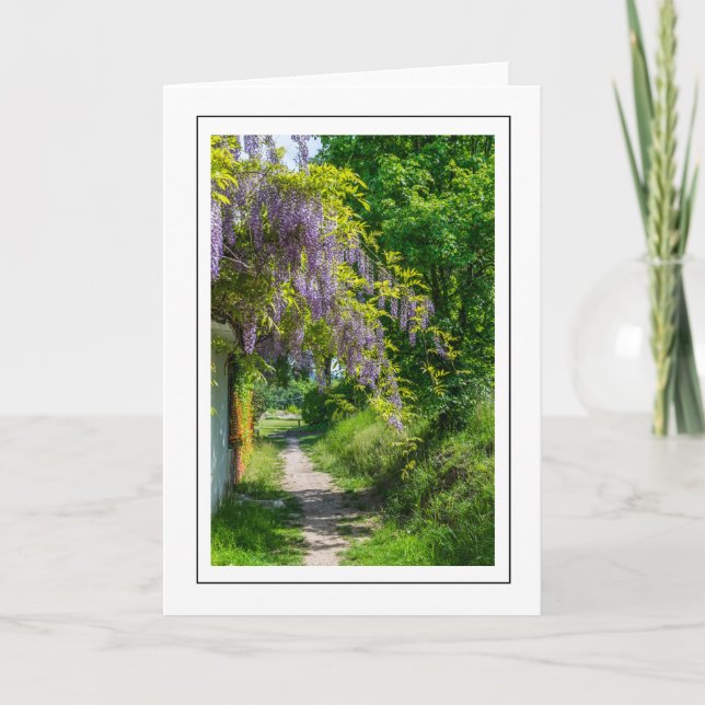 Tarjeta de saludo Wisteria (Anverso)
