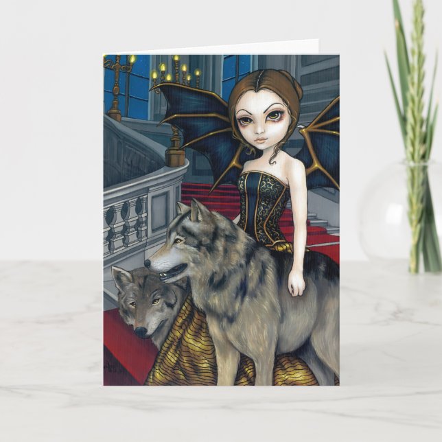 Tarjeta de saludo "Wolf Manor" (Anverso)