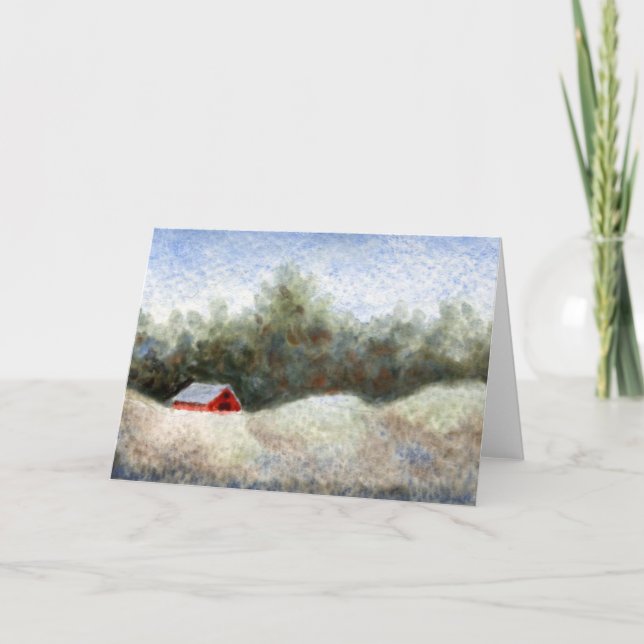 Tarjeta de saludo "Woodland Shed" Country Roads (Anverso)