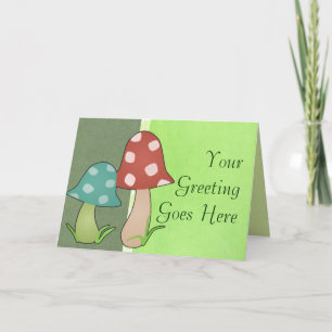 Tarjeta de saludo Woodland Toadstool