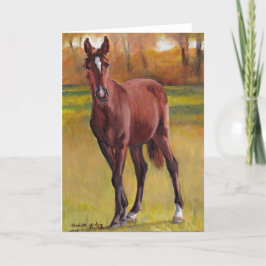 Tarjeta de saludo "Young One" de Arte de Caballo