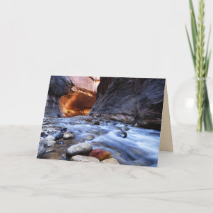 Tarjeta de saludo Zion Canyon The Narrows Blank In