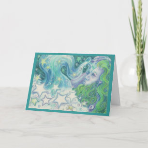 Tarjeta de saludo Zodiac Aquarius