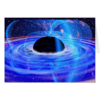 Tarjeta de saludos Blue Black Hole de la NASA