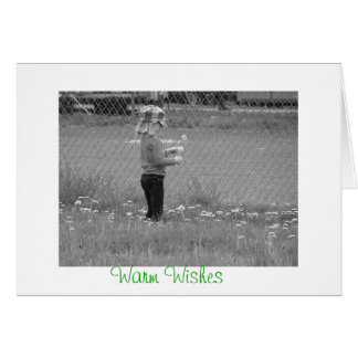 Tarjeta de saludos cálidos