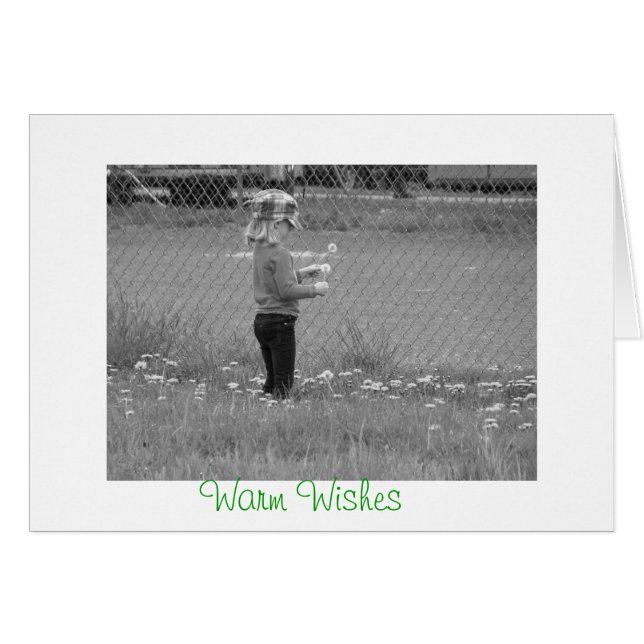 Tarjeta de saludos cálidos (Anverso (Horizontal))