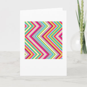 Tarjeta de saludos de arte abstracto - Zags de Zig