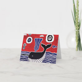 Tarjeta de saludos de ballena