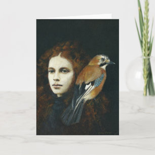 Tarjeta De Saludos De chica Y Jay