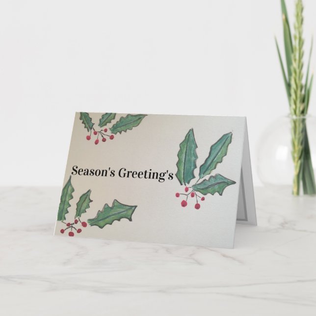 Tarjeta de saludos de Holy & Ivy Seasons (Anverso)