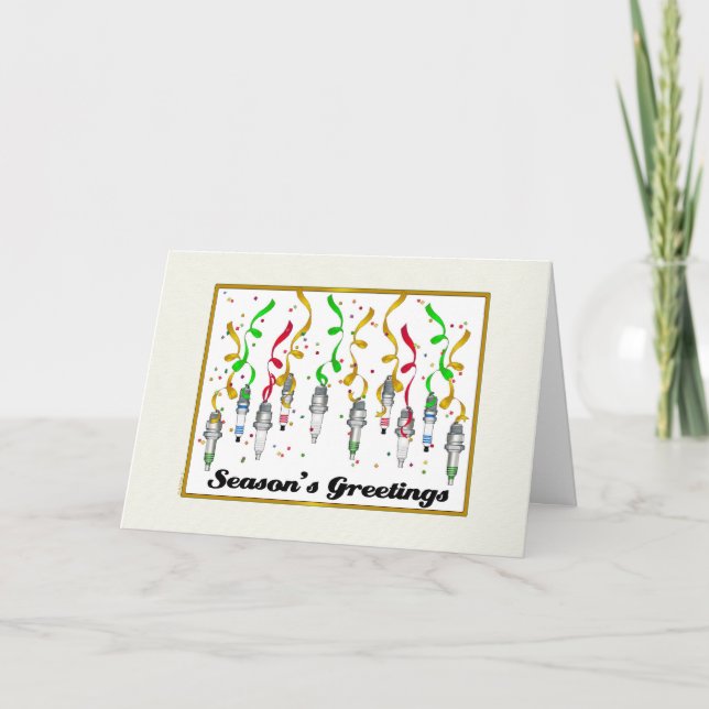 Tarjeta de saludos de la temporada de Spark Plugs (Anverso)