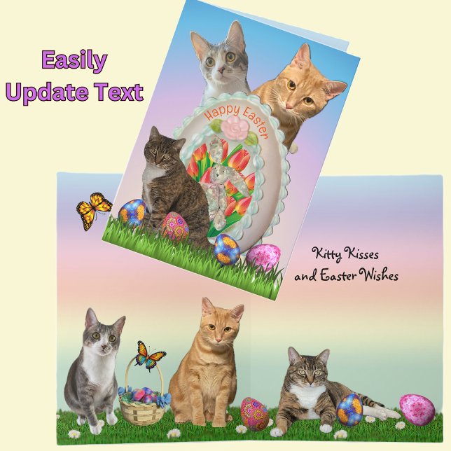Tarjeta de saludos de Pascua Tito, Taz, Annie Cat (Subido por el creador)