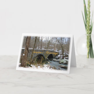 Tarjeta de saludos de temporada - Puente del arco 