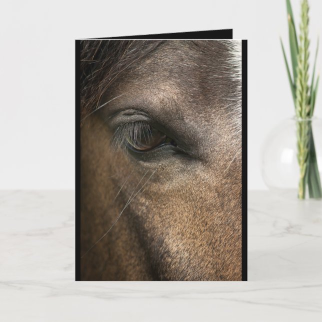 Tarjeta de saludos Horse Eye Blank (Anverso)