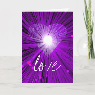 Tarjeta de saludos "Love" de Purple Heart