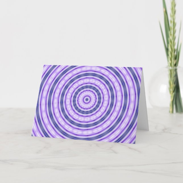 Tarjeta De Saludos Purple Swirl (Anverso)