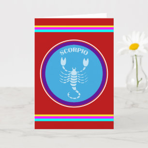 Tarjeta de salutación de Escorpio