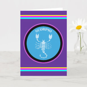 Tarjeta de salutación de Escorpio