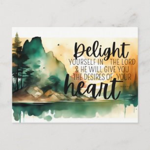 Tarjeta de salutación de las Escrituras Delight