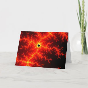 Tarjeta de salutación de lava