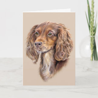 Tarjeta de salutación de Springer Sprocker Cocker 
