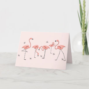 Tarjeta de salutación de texto Grupo Rosado de Fla