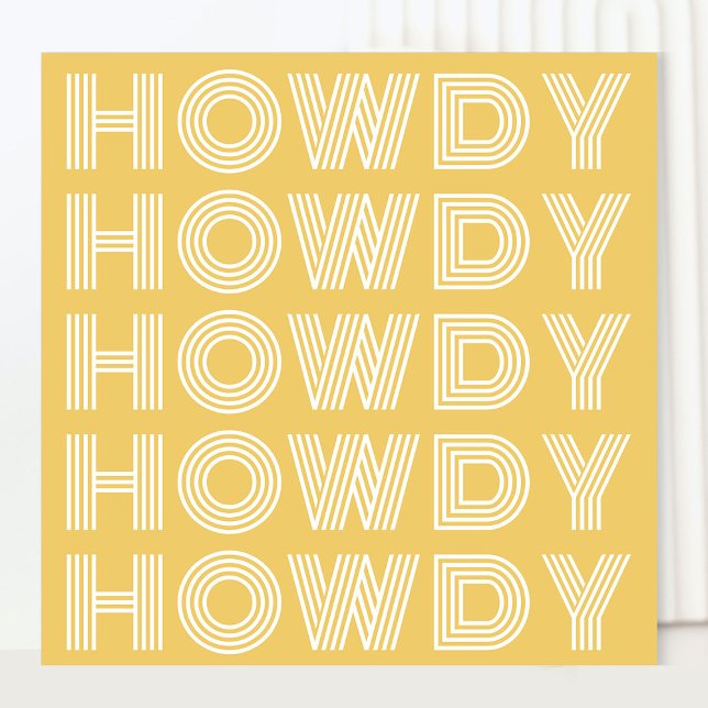 Tarjeta de salutación Howdy Southern Charm (Subido por el creador)