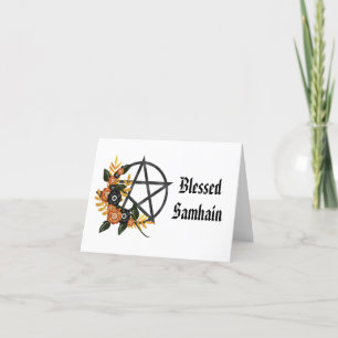 Tarjeta de salutación personalizada de Samhain