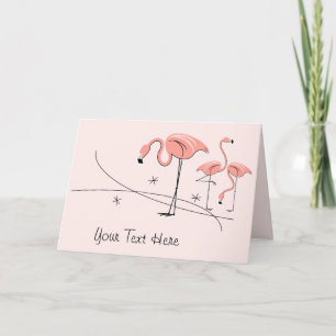 Tarjeta de salutaciones con texto Trio Rosa de Fla