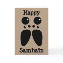 Tarjeta de Samhain de la araña de lobo